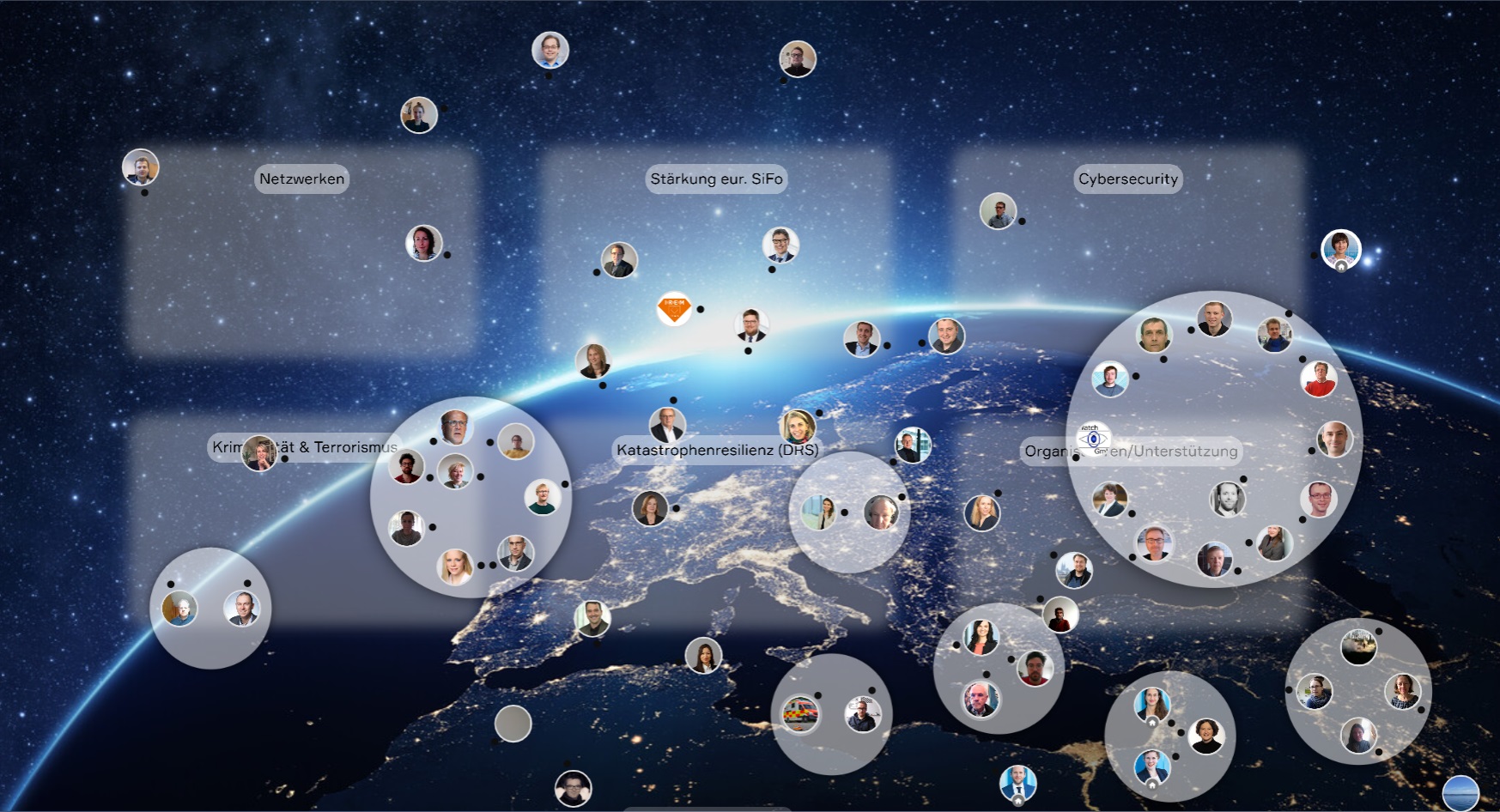 Gesichter der Infotagteilnehmer im Wonder