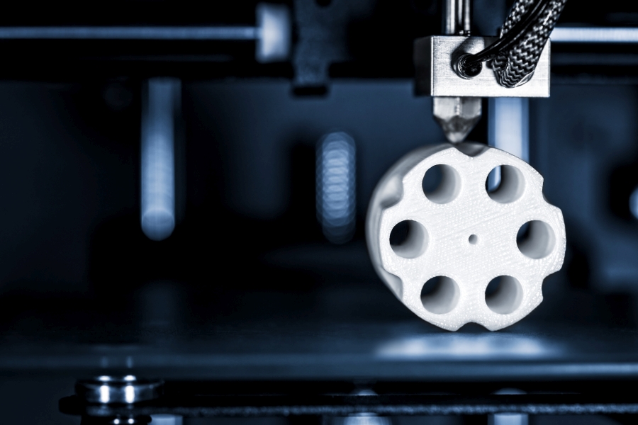 eine 3-D geduckte Waffe