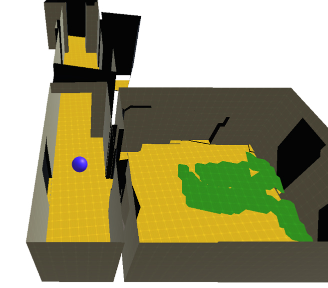 3D-Modell eines Innenraums