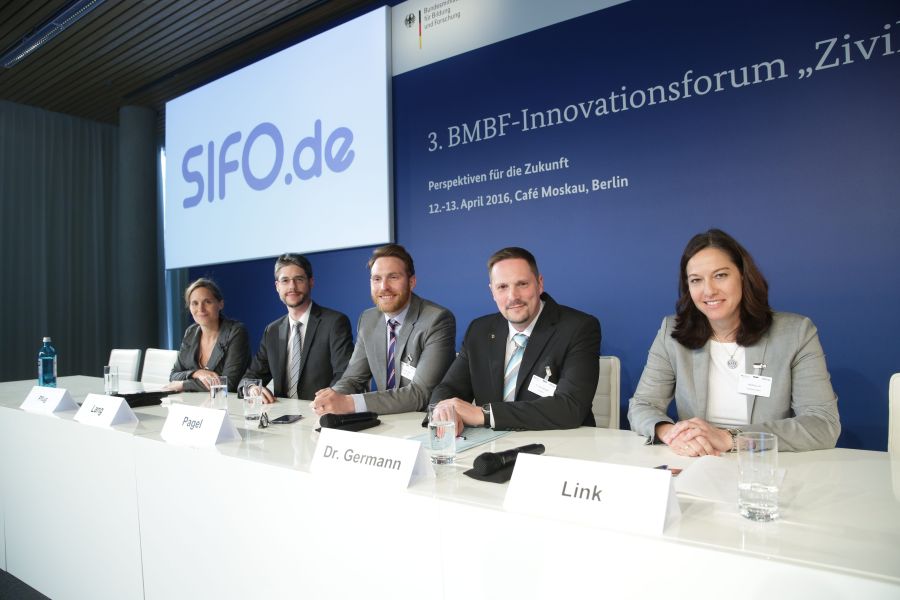 Die Redner der Session 3D beim BMBF-Innovationsforum 2016