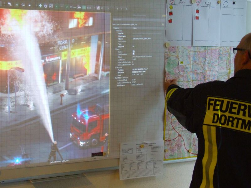 Krisensimulation im Einsatz.