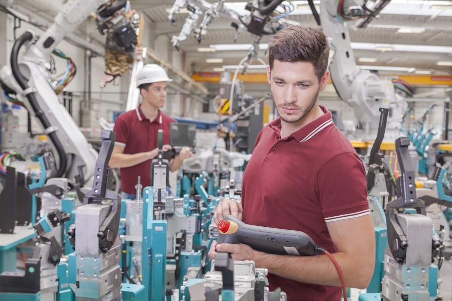 Produktionsanlage in der Autoinduatrie