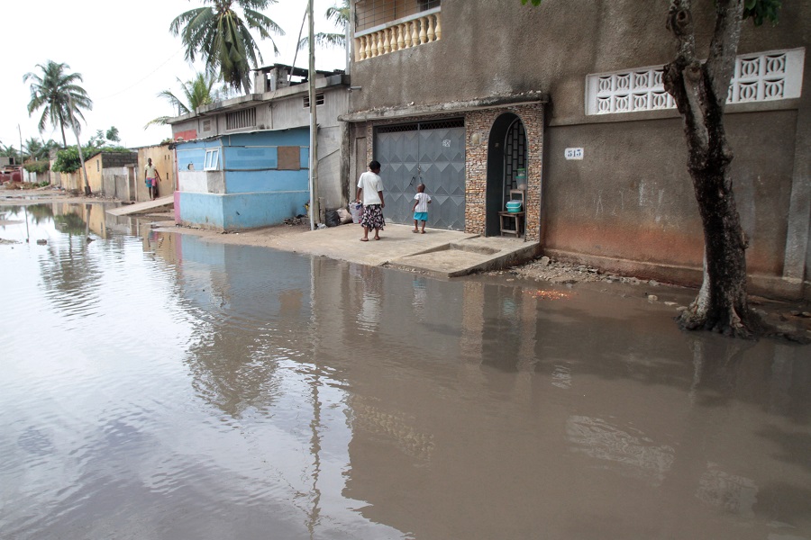 flooding on the street of Ghana