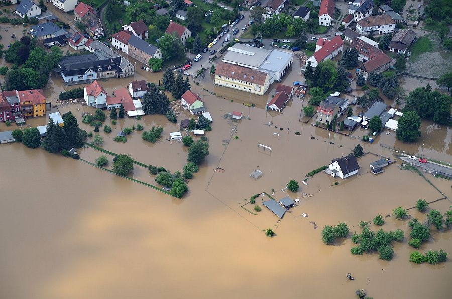 Überschwemmung in Thüringen